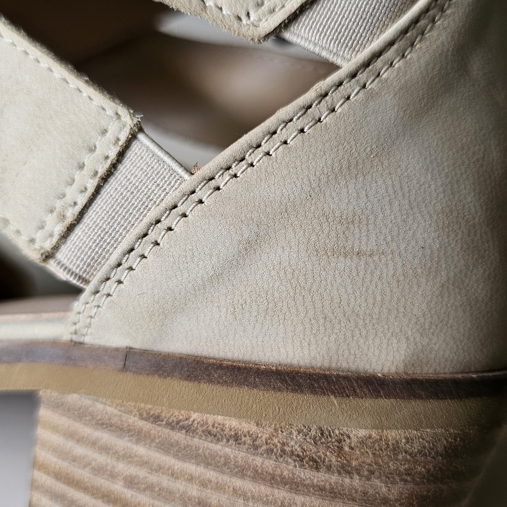 Crevo Jessamine Cream Leather Cutout Western Ankle Booties Pointed Toe - Picture 11 of 14
